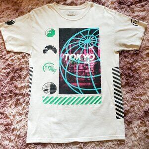 "Tokyo" White Graphic Tee